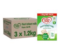 Cow & Gate 1 First Infant Baby Milk Powder Formula, from Birth, 1.2K (Pack of 3)