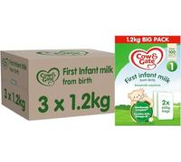 Cow & Gate 1 First Infant Baby Milk Powder Formula, from Birth, 1.2K (Pack of 3)