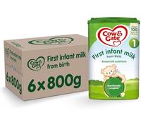 Cow & Gate 1 First Infant Baby Milk Powder Formula from Birth, 6x800g.