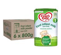 Cow & Gate 1 First Infant Baby Milk Powder Formula, from Birth, 800g (Pack of 6)