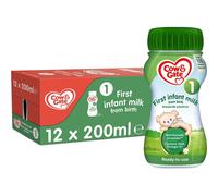 Cow & Gate 1 First Infant Baby Milk Ready to Use Liquid Formula, from Birth, 200ml (Pack of 12)