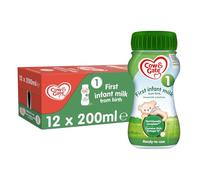 Cow & Gate 1 First Infant Baby Milk Ready to Use Liquid Formula, from Birth, 200ml (Pack of 12)