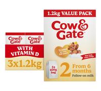 Cow & Gate 2 Follow On Baby Milk Powder Formula, 6-12 Months, 1.2K (Pack of 3)