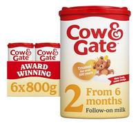 Cow & Gate 2 Follow On Baby Milk Powder Formula, 6-12 Months, 800g (Pack of 6) - Packaging May Vary