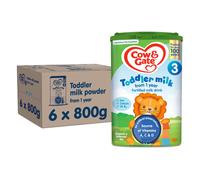 Cow & Gate 3 Toddler Baby Milk Powder Formula, 1-2 Years, 800 g (Pack of 6)