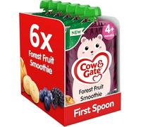 Cow & Gate Baby Food Pouch Forest Fruit Multipack, 6+ Months, 6x100g | Ready to eat baby snack baby food meal