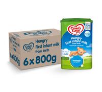 Cow & Gate Hungry Baby Milk Powder Formula, from Birth, 800g (Pack of 6)