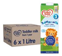 Cow & Gate Pack of 6/, 3Toddler Baby Milk Ready to Use Liquid Formula 1-3 Years 1 L