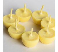 Cow Ghee Diya Wicks | 60min Burning Time | Wax Free Cow ghee Diya for puja | For prayers in temple Church Gurudwara | (Cow Ghee Wicks Pack of 40)