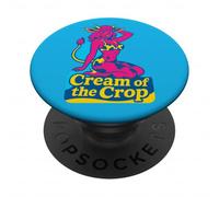 Cow Girl Pinup Retro Bovine Cheesecake Cream of the Crop PopSockets Adhesive PopGrip