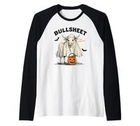 Cow Halloween Outfit Funny Pun Farm Party Raglan Baseball Tee