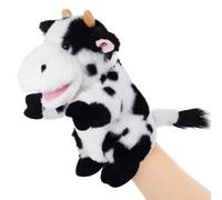 Cow Hand Puppet, 11 Inch Plush Farm Animal Toy for Kids Storytelling, Role-Play and Preschool Learning Activities