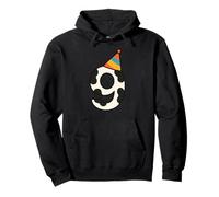 Cow Happy 9th Birthday 9 Years Old Party Hat Bday Boys Girls Pullover Hoodie