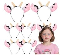 Cow Headband Cow Headband 1 Pack, Elastic Band, Black & White, One Size