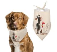 Cow Hen Rooster Dog Bandana Puppy Cat Scarfs Bibs Washable Triangle Kerchief Pet Gifts