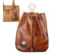 Cow -hide Handbags, Hand Leather Handbags for Women | Retro Storage Bag | Cable Wallet, Leather Wallet, Silver Storage, Currency Organizer for, Dark Coffee, Fare riferimento alla descrizione, Please