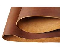 Cow Hide Leather Bourbon Color Tooling Sewing Craft Leather Square 1.8-2.0mm Thick Cowhide Hobby Horse Handmade Arts Craft Leather Hide Supplies (12"x12")