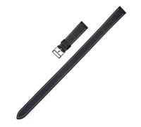 Cow Hide Leather Epsom Watch Straps Double Tour Band Compatible Compatible With Hermes CAPE COD W047614/025690 LadyWW00(Black white t with c,16mm)