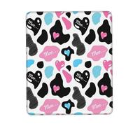 Cow Hide With Hearts Moo Love Square Mouse Pad, Cloth With Rubberized Base, Standard Gaming Mousepad, Non-Slip Rubber Base