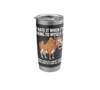 Cow I Hate IT When I’M Talking to Myself Sarcastic Stainless Steel Insulated Tumbler