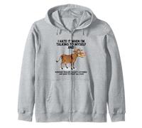 Cow I Hate IT When I’M Talking to Myself Sarcastic Zip Hoodie