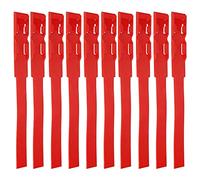 Cow Identification Bands 10pcs, Livestock Identification Bands Cattle Leg Band Cattle Identification Rings Cattle Foot Marking Tape Cow Cattle Marking Supplies for Farm Livestock(Red)