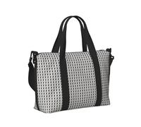 Cow in Black and White Print Travel Hand Bag for Women Men Foldable Weekend Vacation Journeys Tote Shoulder Bags