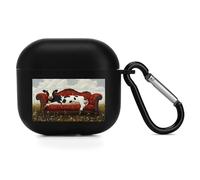 Cow Lies on Couch Bluetooth Earbuds Protector Compatible with Airpods 4 Cute Wireless Earbud Case Cover