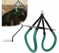 Cow Lifting Frame, 1000kg Cattle Hip Lift Adjustable Stand with Non-Slip Rubber Tube Assist Tool for Farm Animal Care