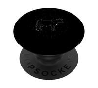 Cow Lover Constellation Farm Animal Line Art Geometric PopSockets Adhesive PopGrip