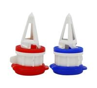 Cow Milk Pourer, Milk Spout 2 Pack, Leak Proof Hand Tool with Lid for Carton Boxes, Easy Pour Accessory for Dairy Shoppe and Kitchen, Bottle Pouring Attachment Home Use