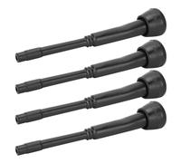 Cow Milkers Rubber 4Pcs 00U Milking Machine Liners Black Rubber Teat Cup Liners Accessories For Goat Milker Cow Milking Supplies And Equipment