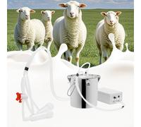 Cow Milking Machine, 3L Adjustable Pulsation Vacuum for Efficient Milking of Cows and Goats, Ideal for Household Farm Use