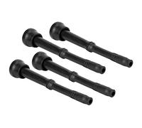 Cow Milking Teat Cups, 4Pcs Black Soft Rubber Milking Liners for Goat, Cow Milk Machine Accessory, Livestock Breeding Industry, Goat Milk Liners, Cow