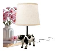 Cow Nightlight, Soft Glow Illumination, Compact Bedside Decor Adorable Accent, ABS USB Powered Desk Figure, Table Lamp Touch Control, Western Farm Ornament for Reading Corners