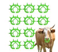 Cow Nose Ring - Anti Sucking Weaner Tools, Heavy Duty Livestock Training Rings, Smooth Comfort Edges Easy Installation | Safe Efficient Practical Solution for Calf Feeding Control Breeding Management