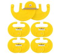 Cow Nose Thorn Set of 5 Heavy Duty Calf Weaning Device 15x11cm Wide Spring Design Stops Milk Feeding Safely Practical Farm Supply for Cows Calves Cattle Farming Use