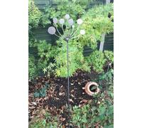 Cow Parsley Stake 4Ft (Pack of 3) - Steel - W20.3 x H144.8 cm - BM/RtR Poppy Forge Black One Size