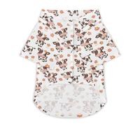 Cow Pattern Hawaii Shirt Print Dog Clothes T-Shirt Beach for Puppy Cat M