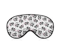 Cow Pattern Moo Sleep Eye Mask Cute Blindfold Eye Covers Eyeshade for Women Men Gifts