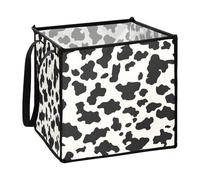 Cow Pattern Storage Basket For Camping Sweater Storage Containers 30 x 30 x 30 cm