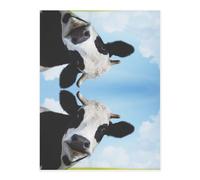 Cow Patterns A4 Crystal Clear Sticker Sheet,Full-Print Waterproof Pet Decals with 3D Effect,Ideal for Laptops,Glass,Metal,DIY Crafts Home Decor