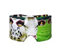 Cow Patterns Print Sleep Eye and Ear Muffs Mask - Adjustable Yoga Travel Headband, Keep Warm Shading Comfortable Aid