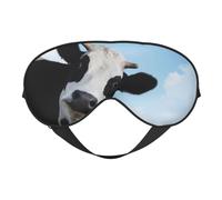 Cow Patterns Print Soft Eye Mask â€“ Elastic Nighttime Shade, Light-Proof Blindfolds for Plane, Yoga, Travel