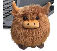 Cow Plush Realistic - Cute Soft Snuggle Toy, Comfort Sofa Cuddle Stuffed Animals Farm Cattle Plush Decor, Home Bedroom Living Room Gift For Kids Teens Adults Use Pack
