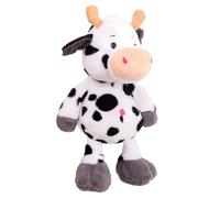 Cow Plush Stuffed Toy For Kids - 30cm Soft Animal Doll, Cute Farm Character, Cozy Hugging Companion, Adorable Cartoon Design | Toddler Boys Girls Bedroom Birthday Present Collectible