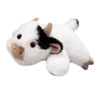 Cow Plush Toy- Baby In The Palm Of Your Handstuffed Dairy Cartoon Milk Cow Plush Pillow Soft Huggable Doll Adorable Dairy Cattle Cute Animal Doll Birthday Gifts For Boys Girls Kids Toddlers-22CM