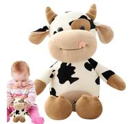 Cow Plush Toy, Portable Soft Stuffed, 11.81in Creative Animal Doll, Ultra Soft Fabric, Adorable Design Feature for Bedroom, Kids Playtime, Cozy Cuddles, Decorative Gift