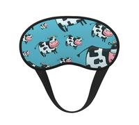 Cow Print Adjustable Eye Cover for Sleeping, Comfortable, Pressure-Free and Breathable Sleeping Masks