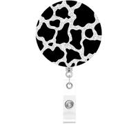 Cow Print Badge Reel